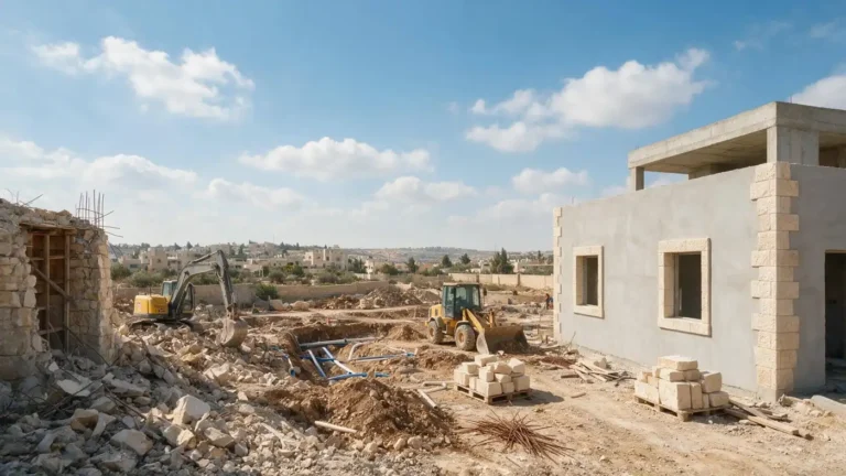 שלבי הפרויקט: מהריסה ועד גמר